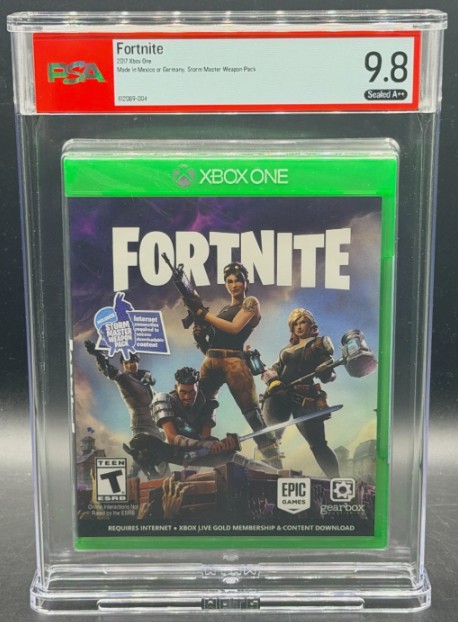 Fortnite Xbox One Storm Master Sticker Sealed New PSA 9.8 A++ Sold For